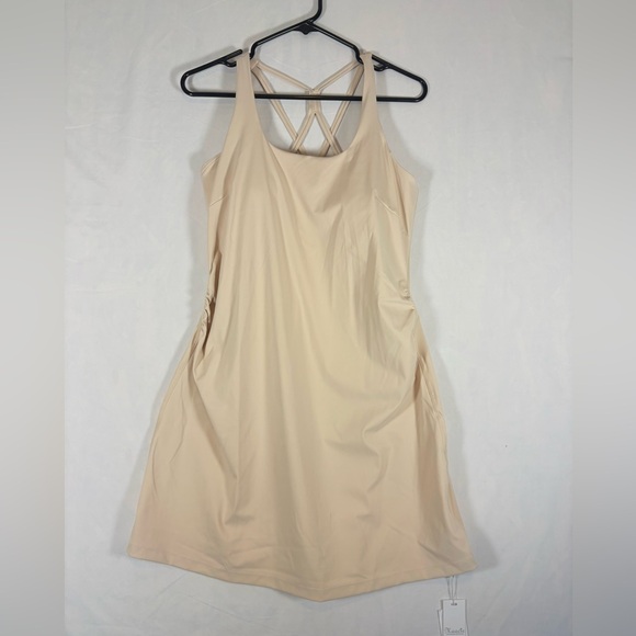 Maacie Dresses & Skirts - Beige Women's Strappy A-Line Dress Maternity